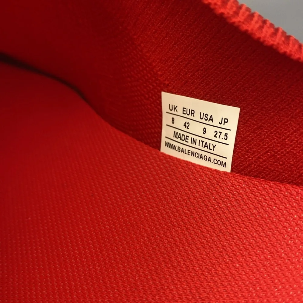 New Authentic Balenciaga Red Speed Mule sneakers Sandals